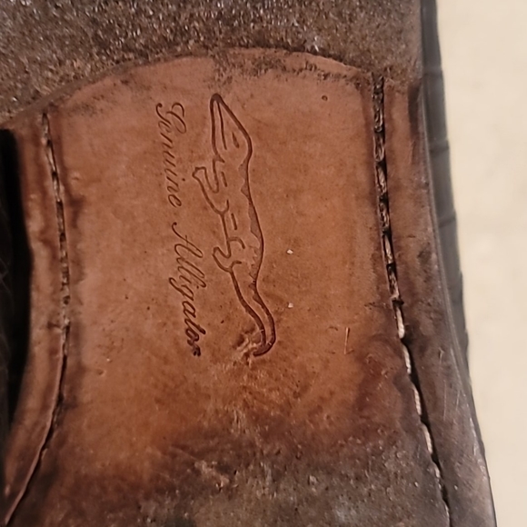 Mauri.mens alligator shoes - Picture 5 of 6